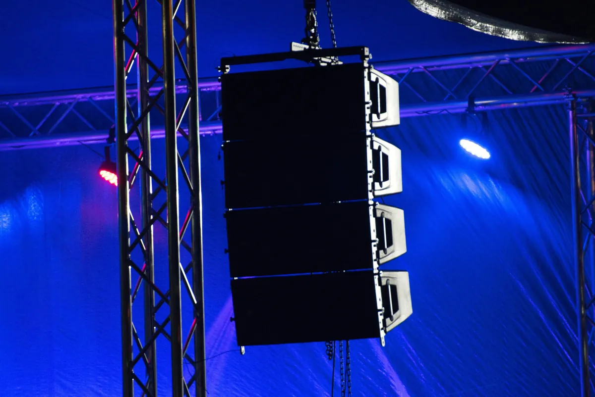 Professional sound system rental for a private event in Ibiza