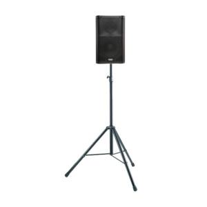 QSC K10.2 speaker as DJ booth monitor — rental in Ibiza