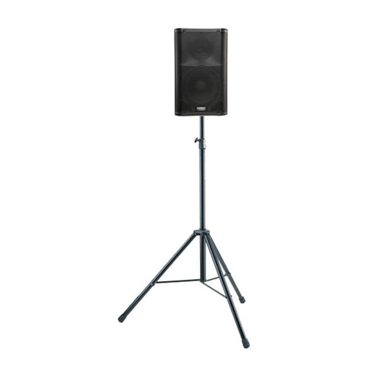 QSC K10.2 speaker as DJ booth monitor — rental in Ibiza