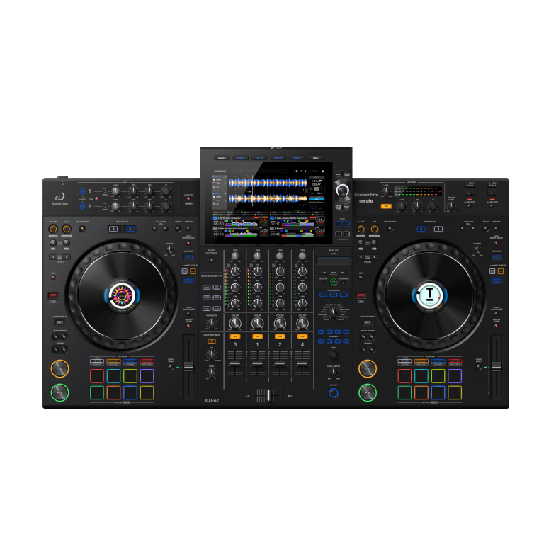 AlphaTheta XDJ-AZ all-in-one DJ system and DJ controller, front view