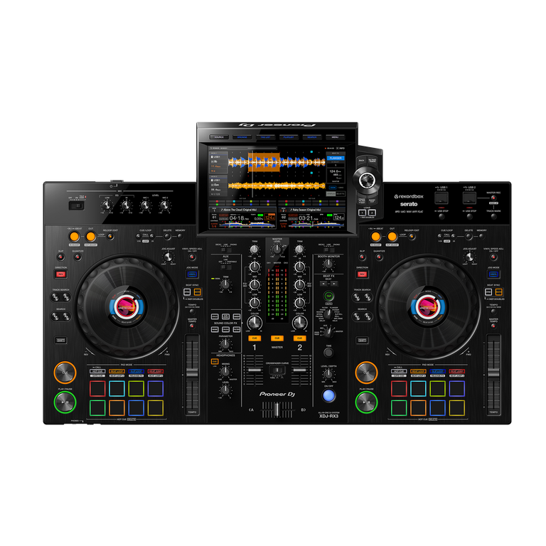 Pioneer DJ XDJ-RX3 all-in-one DJ system and DJ controller, top view